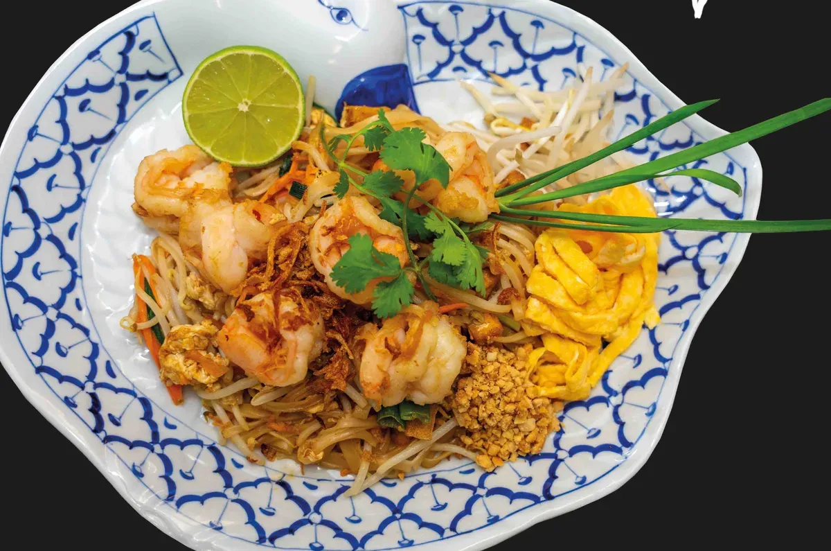 Pad Thai — angerichtet
